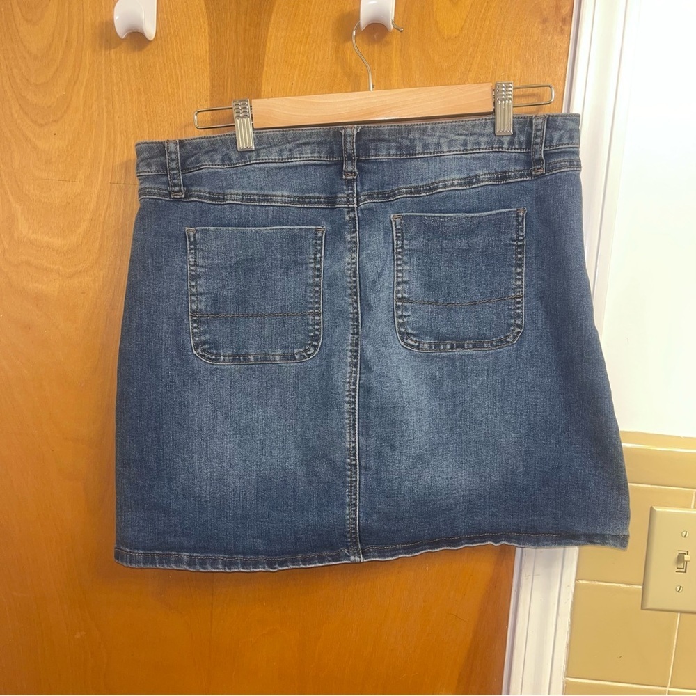 Cato Dark Blue Denim Mini Skirt - Picture 3 of 4